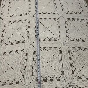 Grandma’s Ivory Handmade Blanket / Afgan 84 X 50 perfect wedding gift
